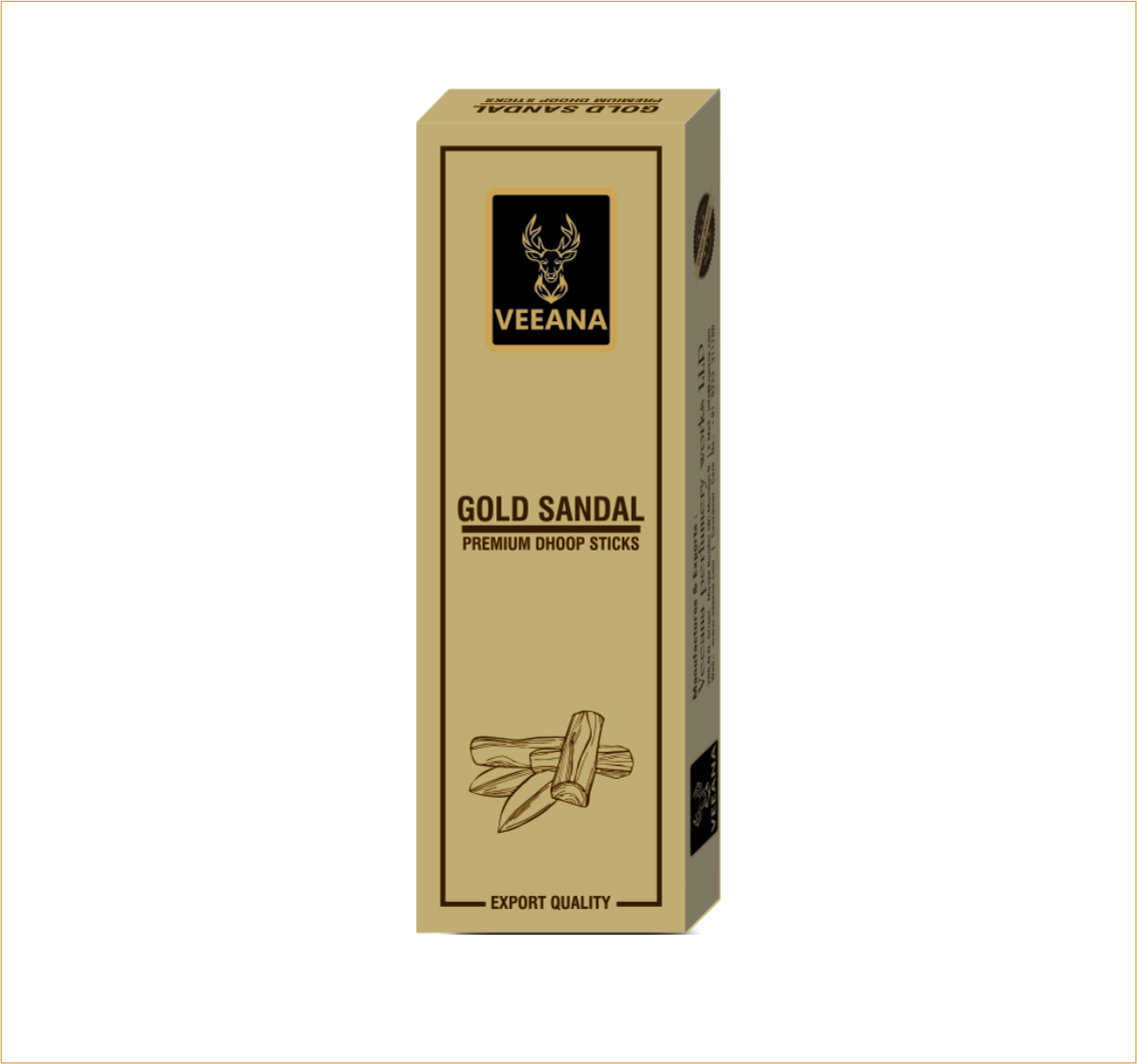 Veeana Gold Sandal Premium 50gm Dhoop